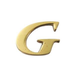 光 光 QL20-G 真鍮ゴールド文字 大文字 英 G