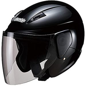 マルシン工業 Marushin バイクヘルメット セミジェット M-520 ブラックメタリック フリーサイズ 57～60cm未満