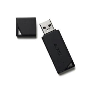 バッファロー BUFFALO どっちもUSBメモリー USB2.0用USBメモリー ブラック 32GB RUF2-KR32GA-BK