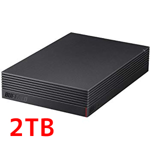 BUFFALO 外付けHDD 2TB HD-NRLD2.0U3-BA
