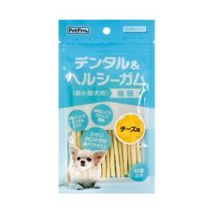 ペットプロジャパン PetPro ペットプロ 超小型犬用 極細 ガム チーズ味 15本 PetPro