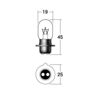 M＆H M＆H 1P2015 ノーマルバルブ ヘッドキュウ 12V30/30W クリア