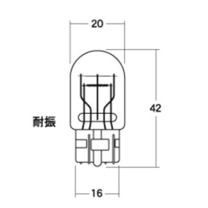 M＆H M＆H 1PWB74RE ノーマルバルブ ストップ/テール/ウインカー 12V18/5W レッド