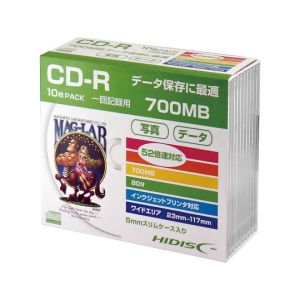 ハイディスク HI DISC HDCR80GP10SC CD-R CDR 700MB データ用 10枚