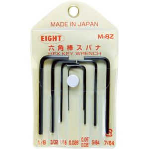 エイト EIGHT エイト M-8Z 六角棒スパナ 標準寸法 マイクロサイズ ビニールポーチ入 セット