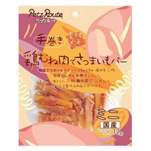 ペッツルート PetzRoute ペッツルート 鶏むね肉でさつまいもバー ミニ 12本