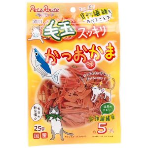 ペッツルート PetzRoute ペッツルート 毛玉 かつお味かま 25g 猫 おやつ