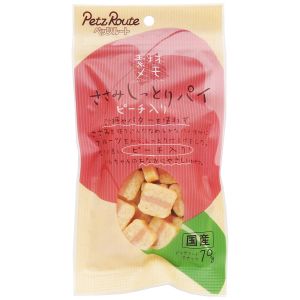 ペッツルート PetzRoute ペッツルート ささみしっとりパイ ピーチ入り 70g