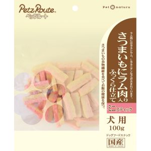 ペッツルート PetzRoute ペッツルート さつまいもにラム肉入り ミニスティック 100g