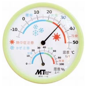 マザーツール MotherTool マザーツール MTH-115G アナログ温湿度計 MotherTool