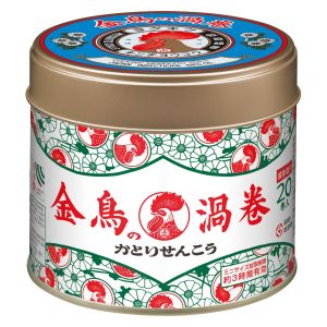 大日本除虫菊 金鳥 KINCHO 金鳥の渦巻 ミニサイズ 20巻 (缶)