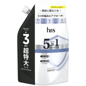 P&G P&G h&s エイチアンドエス 5in1 コンディショナー つめかえ用 超特大サイズ 850g