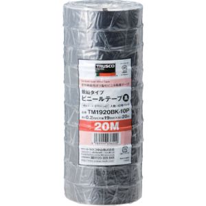 トラスコ TRUSCO トラスコ 脱鉛タイプ ビニールテープ 19×20m 黒 10巻入り TM1920BK-10P