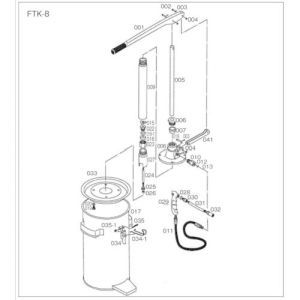 トラスコ中山 TRUSCO FTK8用 タンク FTK-017 メーカー直送 代引不可