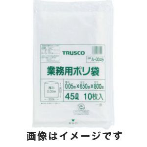 トラスコ TRUSCO トラスコ A-0020 業務用ポリ袋 厚み0.05×20L 10枚入  TRUSCO