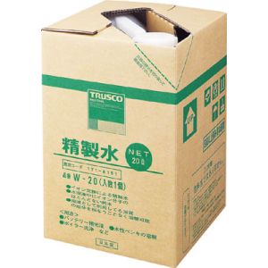 トラスコ TRUSCO トラスコ W-20 精製水 20L TRUSCO メーカー直送 代引