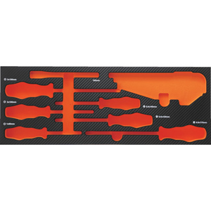 トラスコ TRUSCO トラスコ EVAフォーム 黒×オレンジ 3段式キャビネット用 TIT62SBKF2