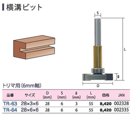 ライト精機 LightSEIKI ライト精機 TR-64 スーパー トリマ 横溝 ビット