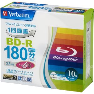 三菱 Verbatim バーベイタム バーベイタム VBR130RP10V1 バーベイタム BD-R 25GB 10枚 6倍速 ブルーレイディスク 三菱 Verbatim