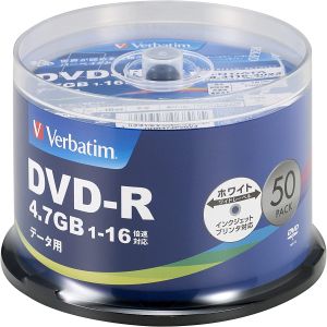 バーベイタム Verbatim バーベイタム DHR47JP50V4 データ用DVD-R 4.7GB 50枚 16倍速 Verbatim