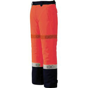 ジーベック XEBEC ジーベック 800 高視認防水防寒パンツ Lサイズ オレンジ 800-82-L